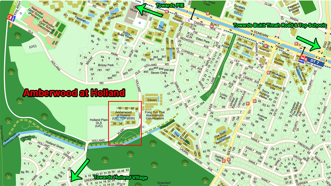 Amberwood at Holland Location Map