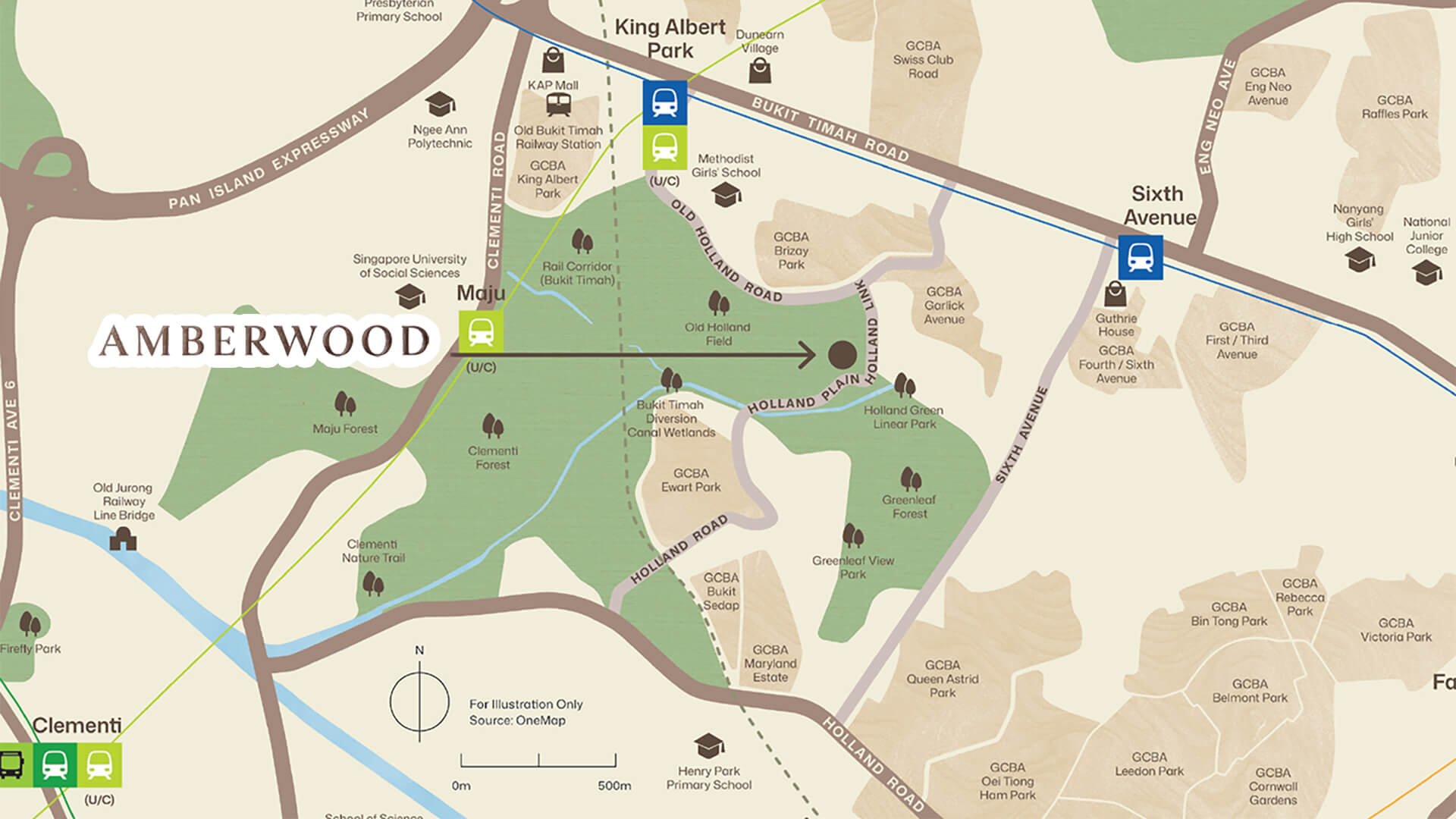 Amberwood at Holland Location Map