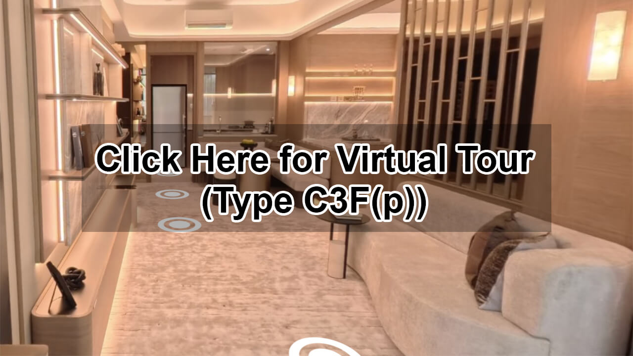 Amberwood at Holland 360 virtual tour of the 3 Bedroom Flexi Type C3F(p) show unit, 958 sqft