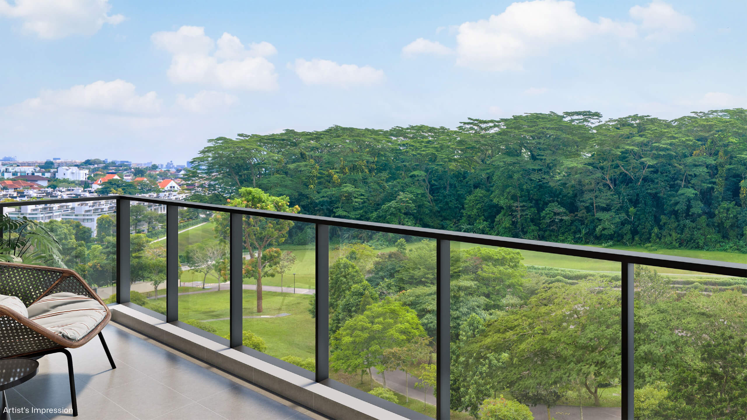 View of Greenery from a Balcony at Amberwood at Holland